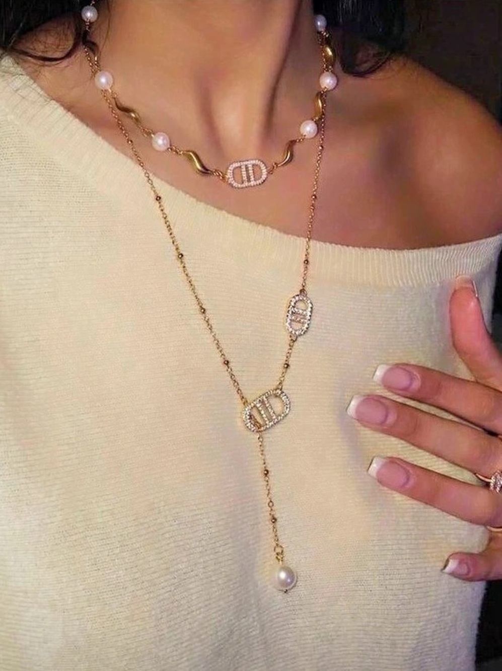 Gold-Tone Layered Necklace Set NWT